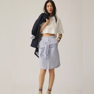 Anthropologie Maeve Sleeve-Waist Buttondown Skirt  size XS